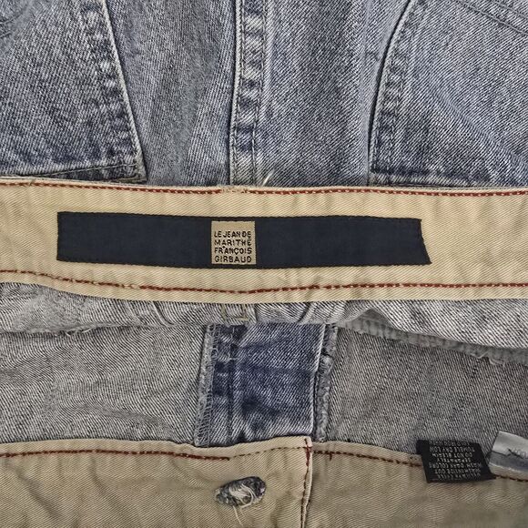 VTG Y2K Marithe Francois Girbaud Jeans Mens 36L  Light Blue Denim Baggy Loose - Picture 4 of 13